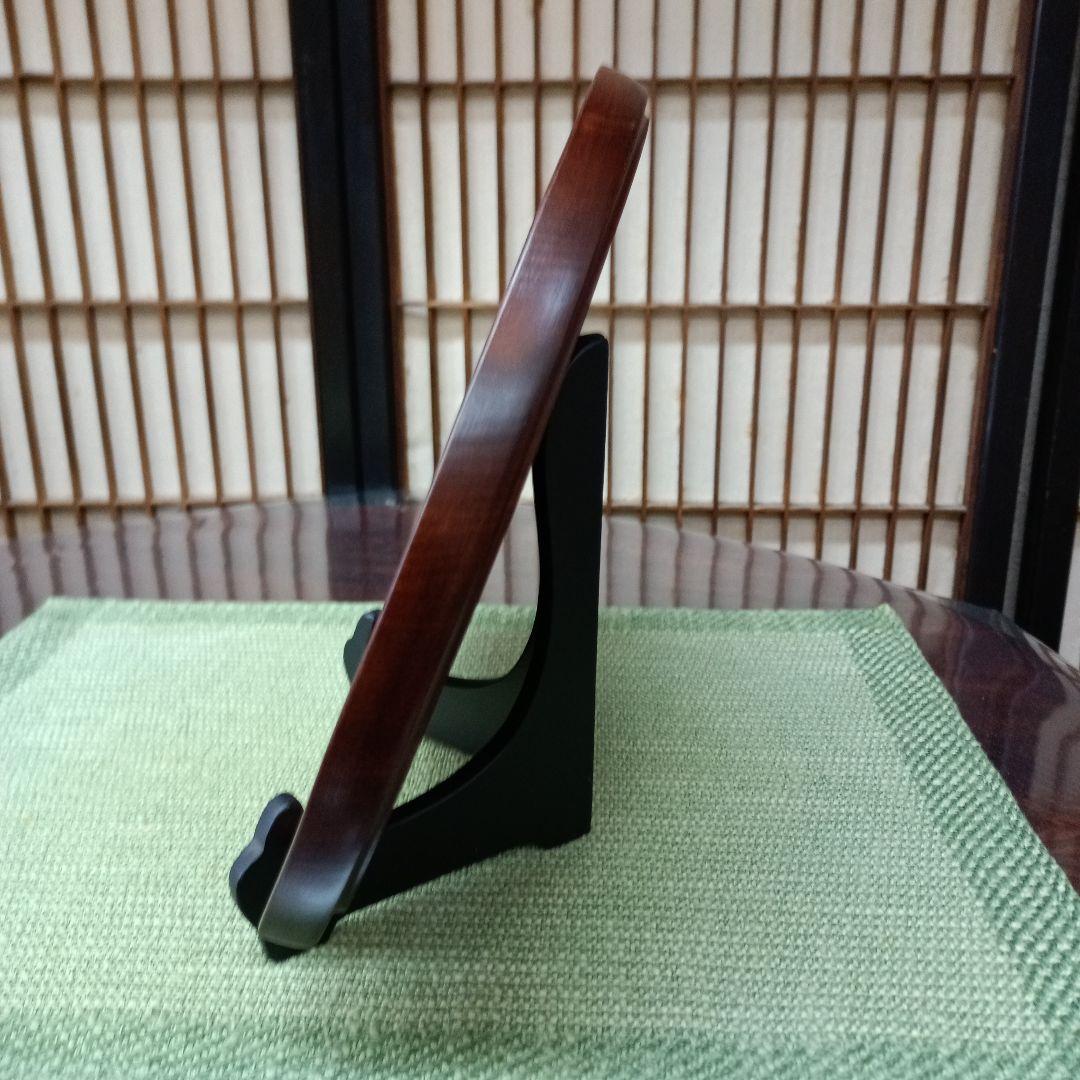 日光彫り半月盆(小）桜２点 takumiです　箱をお付けします。