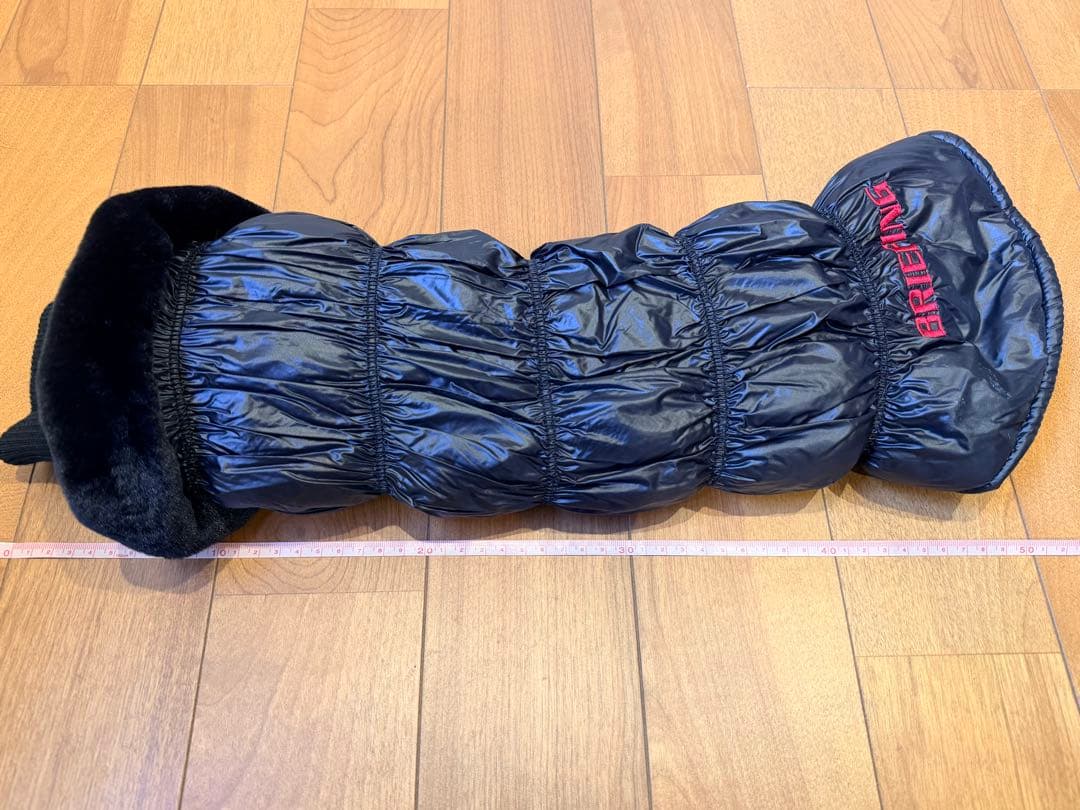 BRIEFING ブラックファー付レッグウォーマー