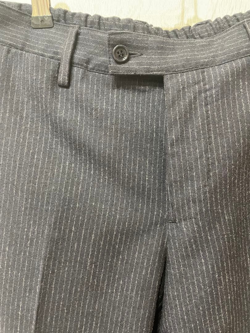 LARDINI ストライプ セットアップスーツ ネイビー サイズXS