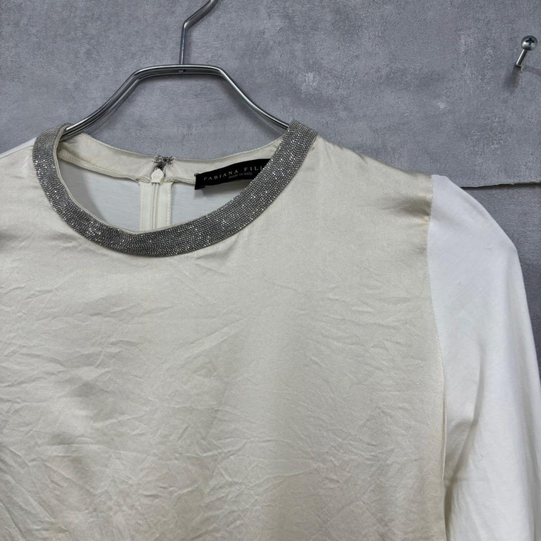 FABIANA FILIPPI ラインストーン 装飾 ブラウス N1026
