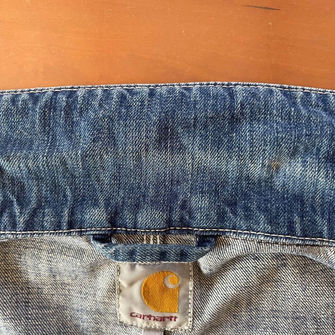 ★carhartt ミシガンコート　カバーオール デニム　L★ チョアコート