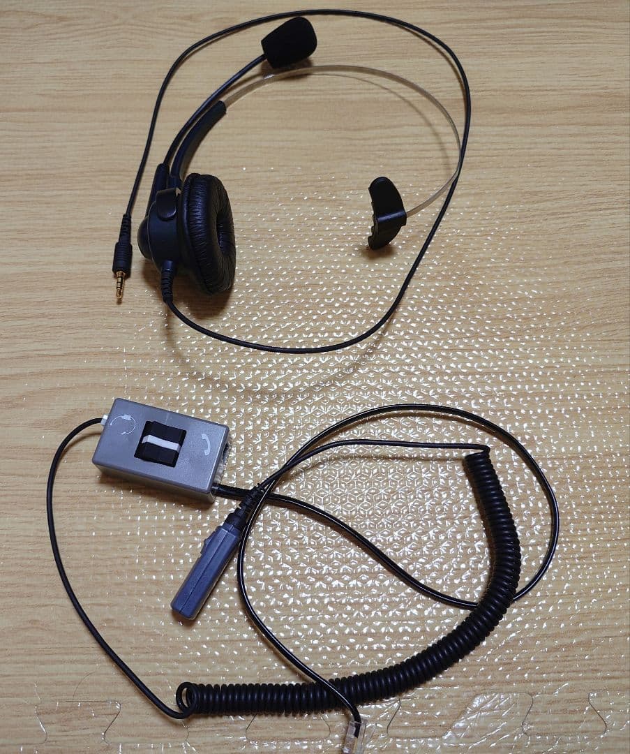 長塚電話工業所　ヘッドセット エンタープライズ　切り替え器付き　テレワーク