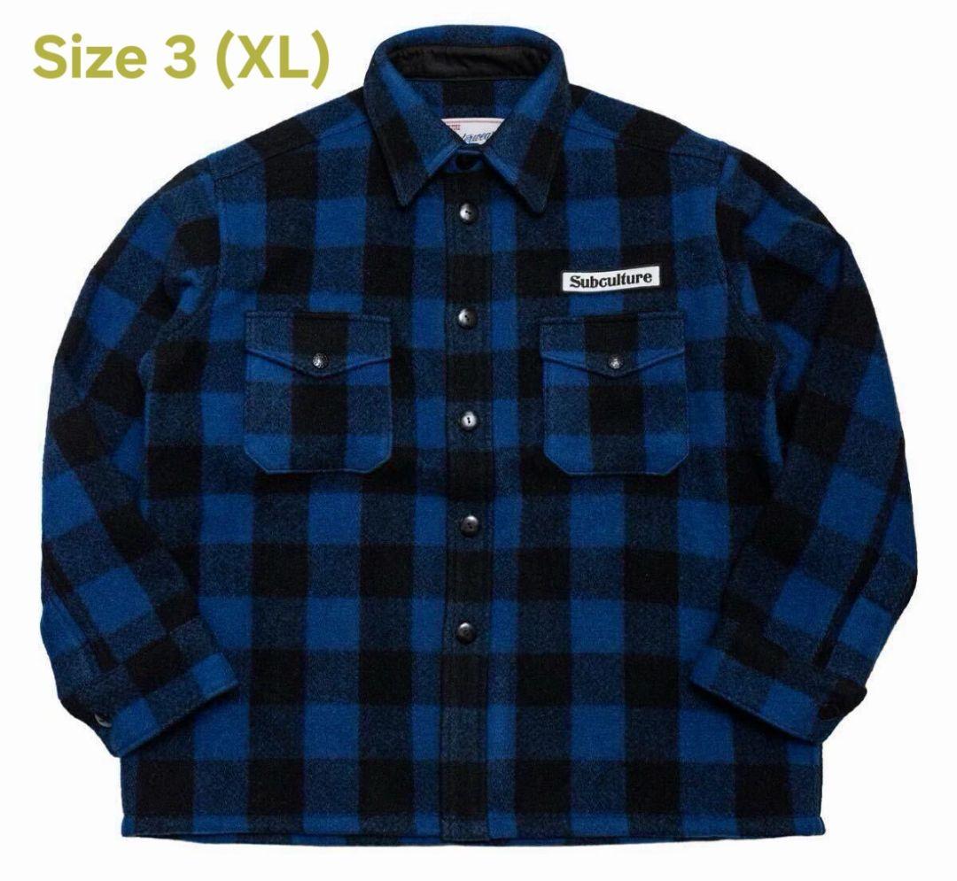 【XL】SC subculture バッファローチェックジャケットサブカルチャー