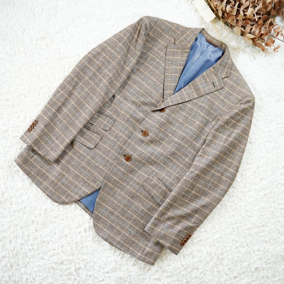 【極美品】azabu tailor×Loro Piana　カシミヤ混生地スーツ