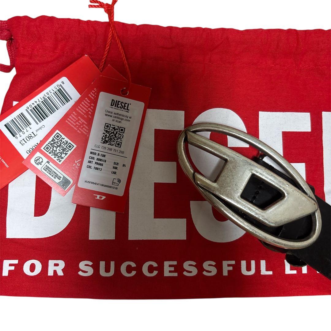 【美品】DIESEL正規品 カウレザーベルト