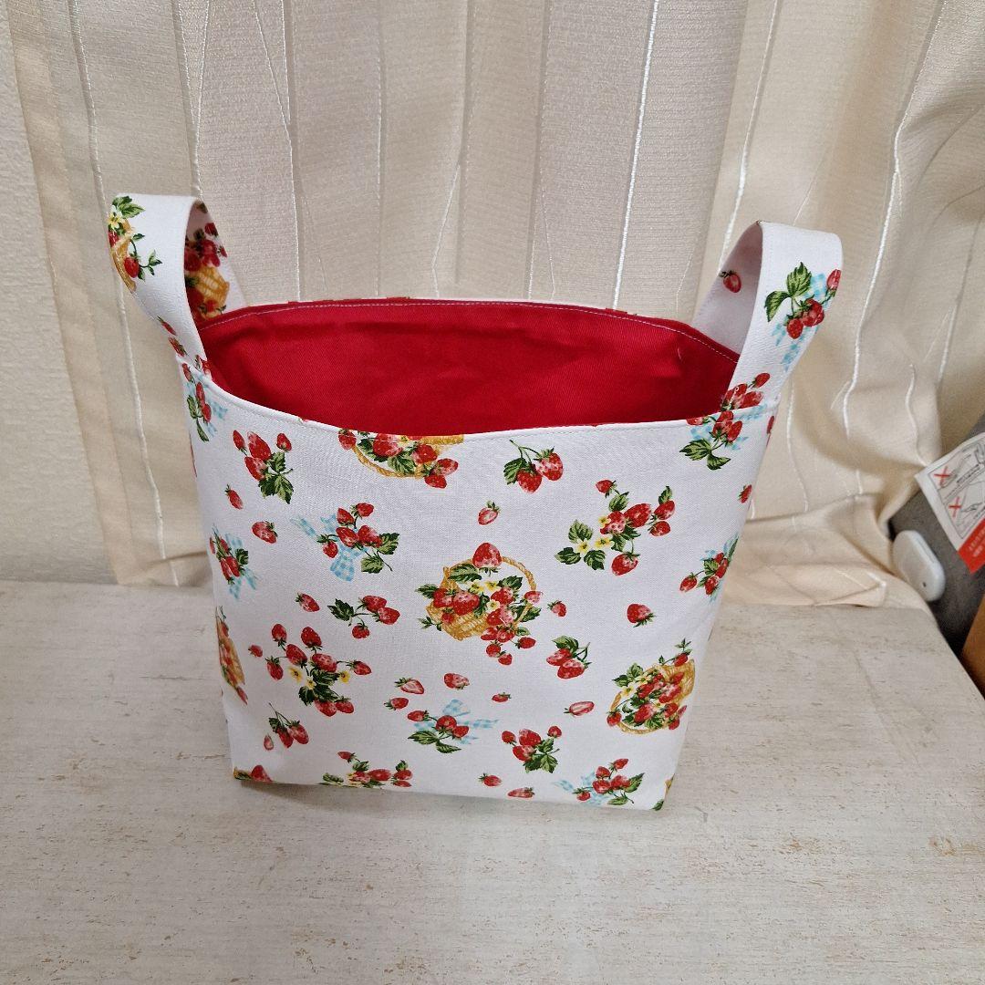 激レアねこパネル生地　ハンドメイド　布バスケット