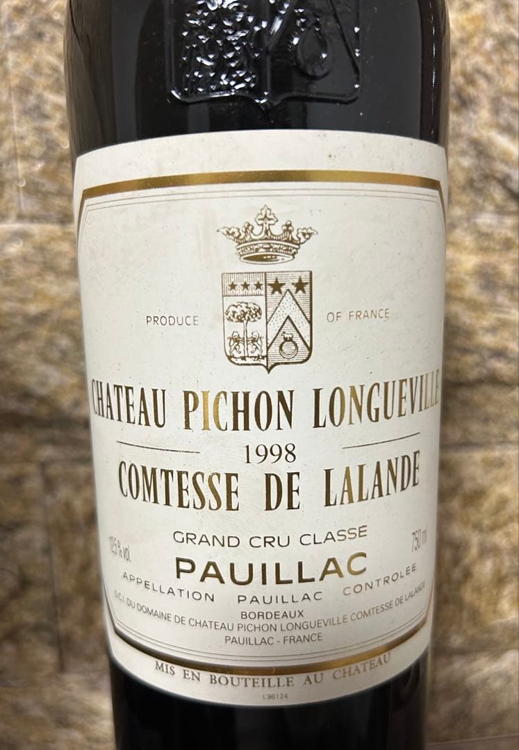ワイン Chateau Pichon Longueville 1998