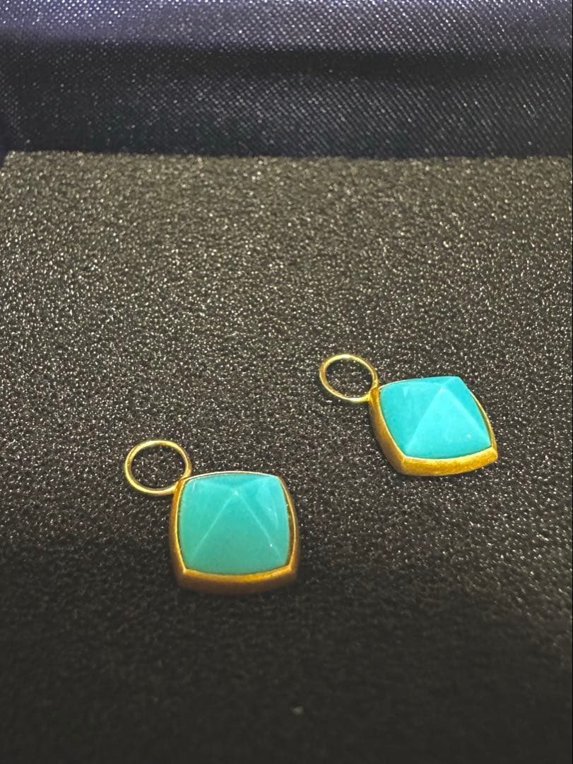 GSTV k18スリーピングビューティーターコイズチャーム3.00ct新品未使用