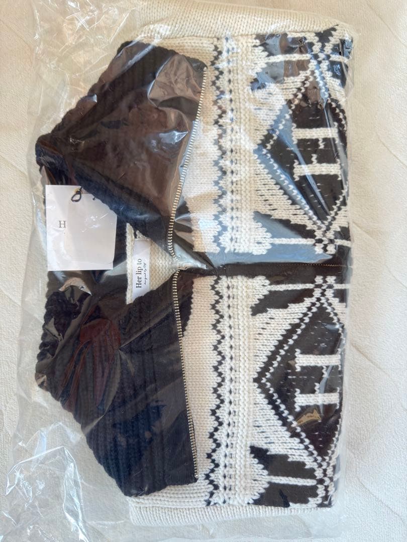 ジャケット・アウター herlipto H Nordic Knit Zip Jacket