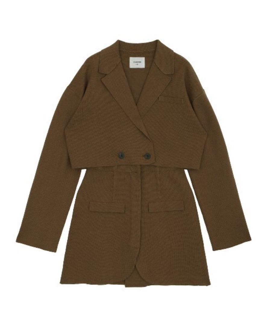 【試着のみ】Ameri JACKET SEPARATE KNIT TOP