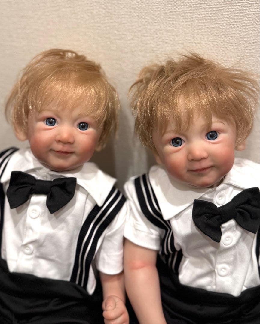 ★新品★リボーンドール 双子のわんぱく王子様50cm