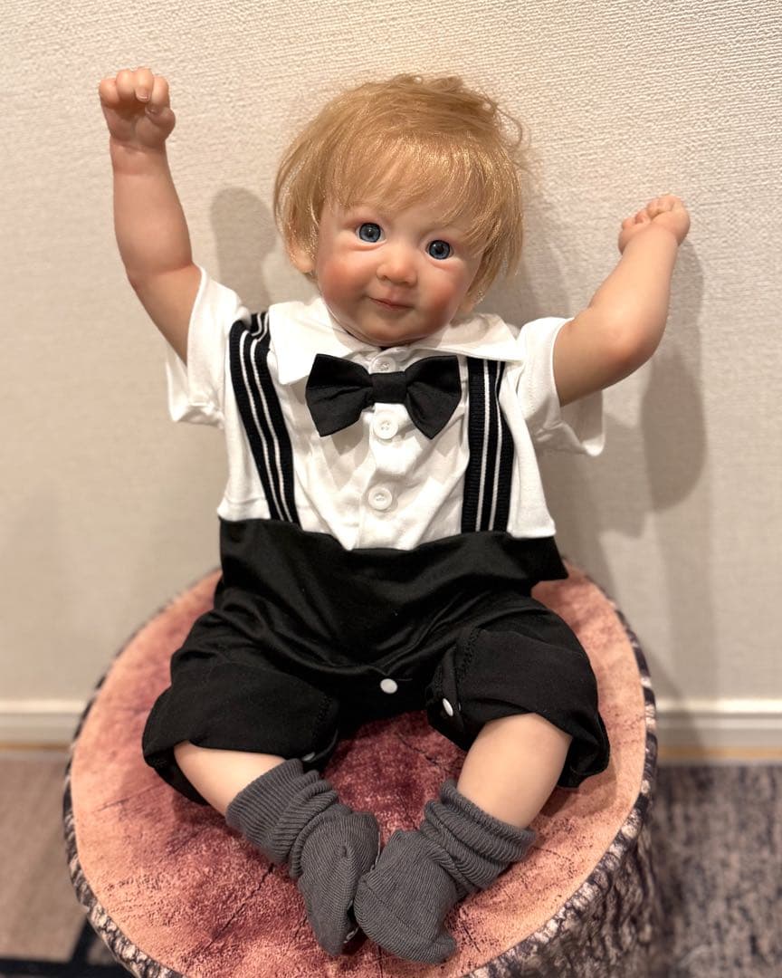 ★新品★リボーンドール 双子のわんぱく王子様50cm