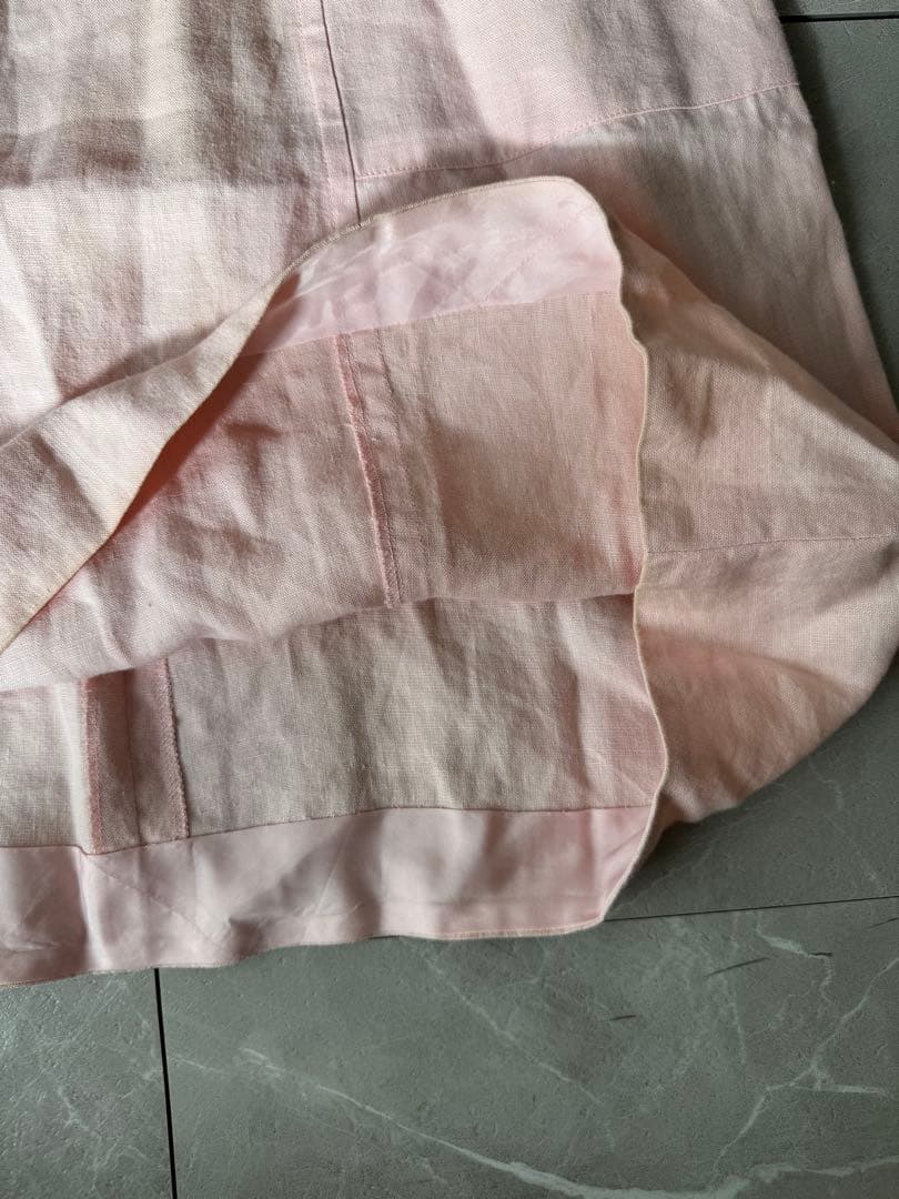 CHANEL アーカイブ 希少 ピンクツイード リネンセットアップ 90s