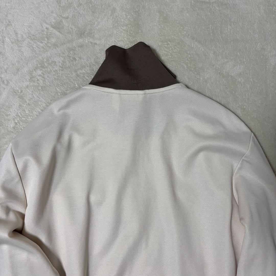 adidas トラックジャケット ライトベージュ モカブラウン　ビッグサイズ