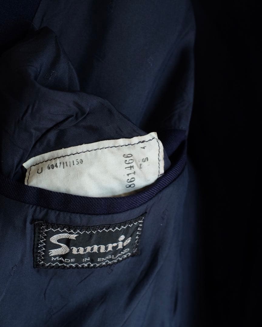 ヨ*チ様 60s〜 british vintage navy blazer ダブ