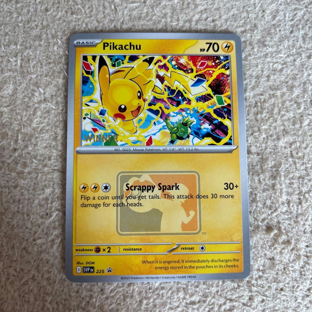 ピカチュウ WCS2025 winner プロモ スタンプ　アナハイム