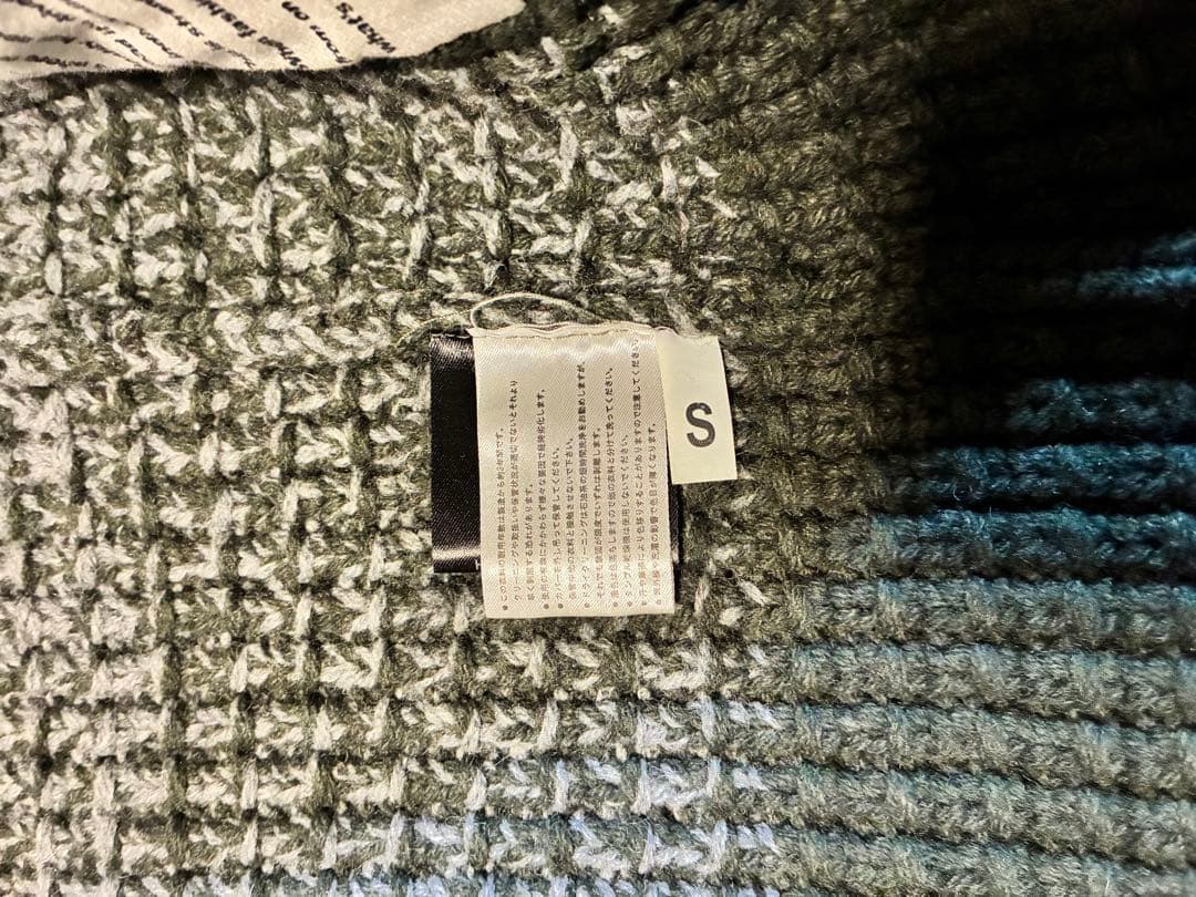 Bark イタリア製　フード付きニットダッフルコート