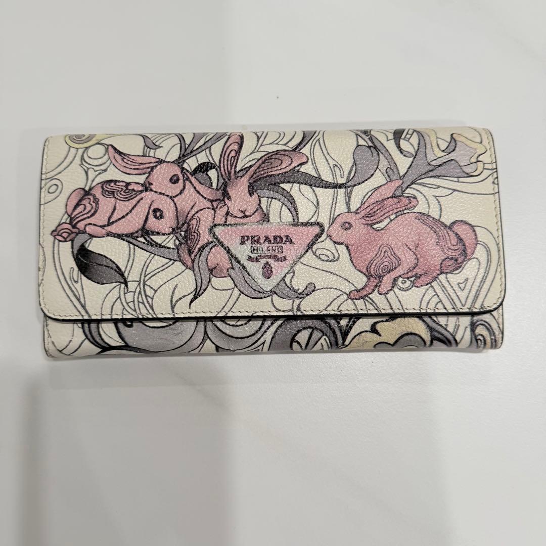 プラダ 長財布 ジェームス・ジーンコラボ 希少　うさぎ