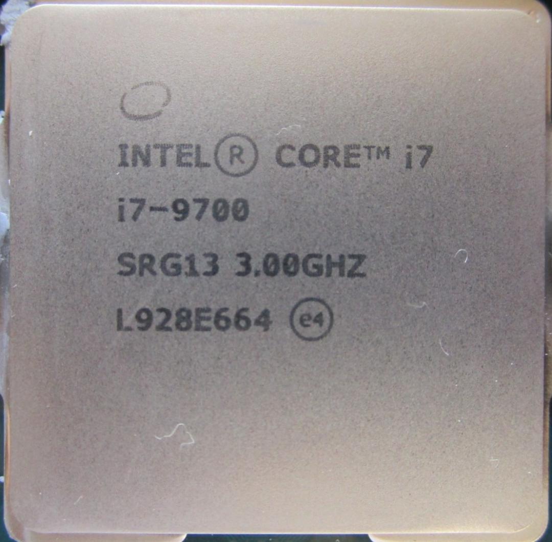 CPU Intel Core i7-9700 3.00GHz CPU