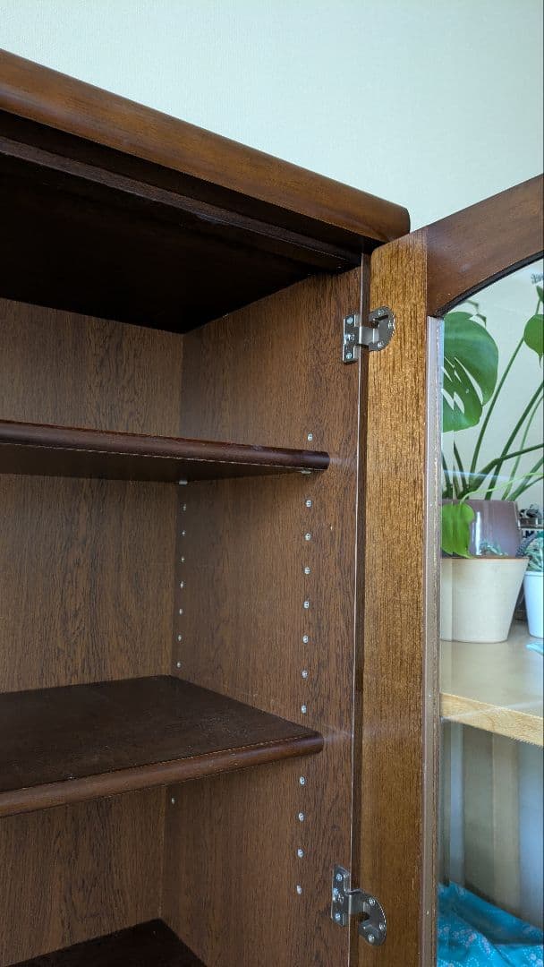 幅80.5 ガラス扉キャビネット