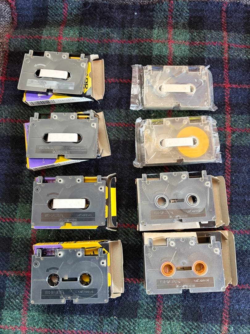 シャープ ワープロ 書院用 インクリボン 8点セット（金・銀・青・黄 ・黒)