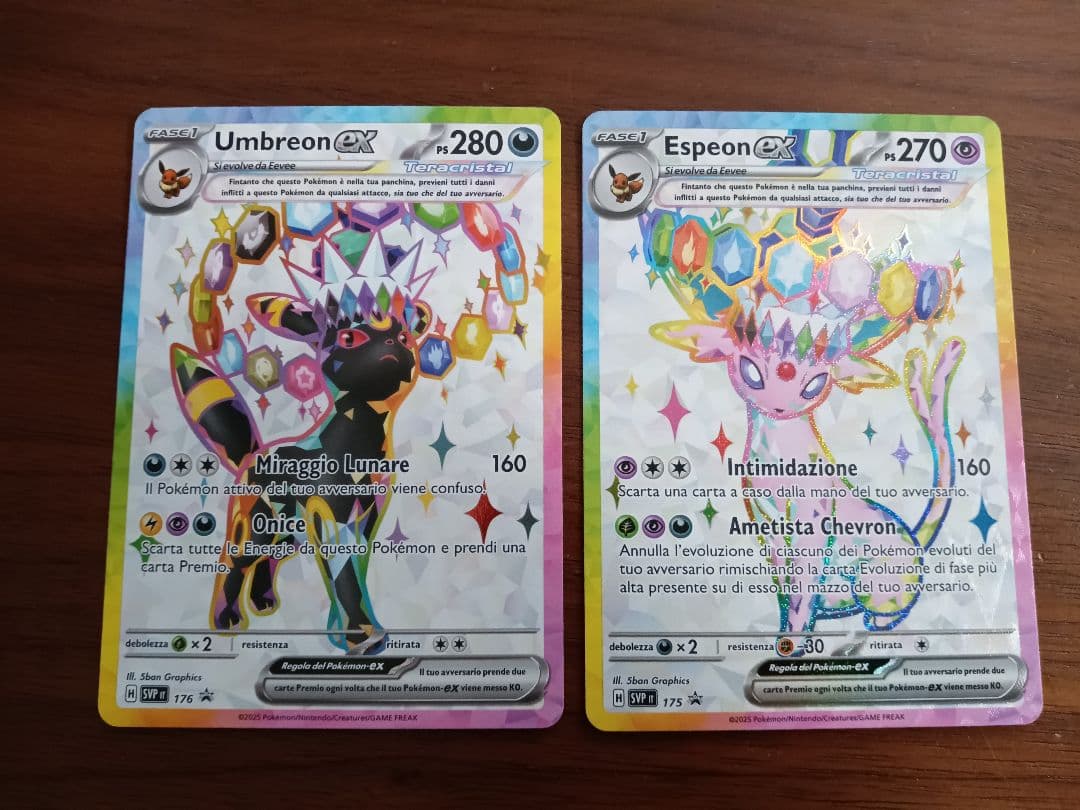 ブラッキーex エーフィex スペイン語　海外限定　各1枚