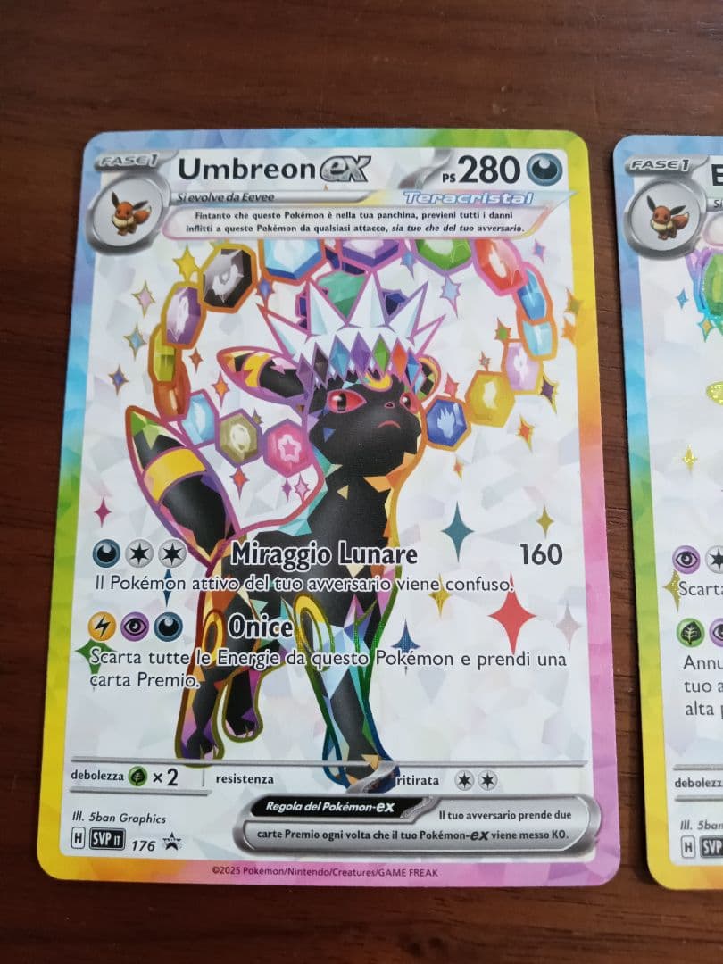 ブラッキーex エーフィex スペイン語　海外限定　各1枚