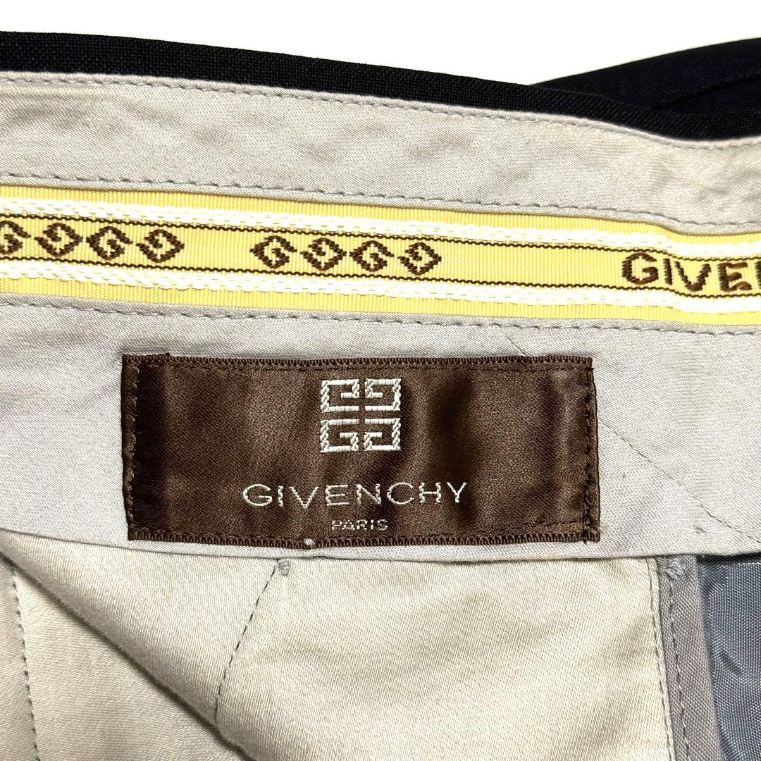 90s GIVENCHY ウールモヘヤ ワイド スラックス ジバンシー
