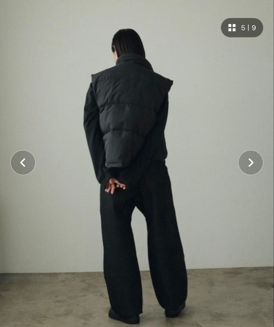 anuke Quilting Line Pants ブラック　新品