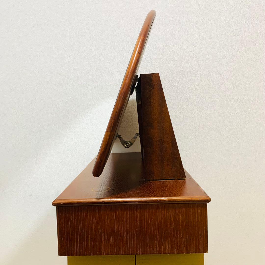 希少　ラタン　ドレッサー　家具　籐　鏡 引き出し 収納　古道具　置き型　レトロ