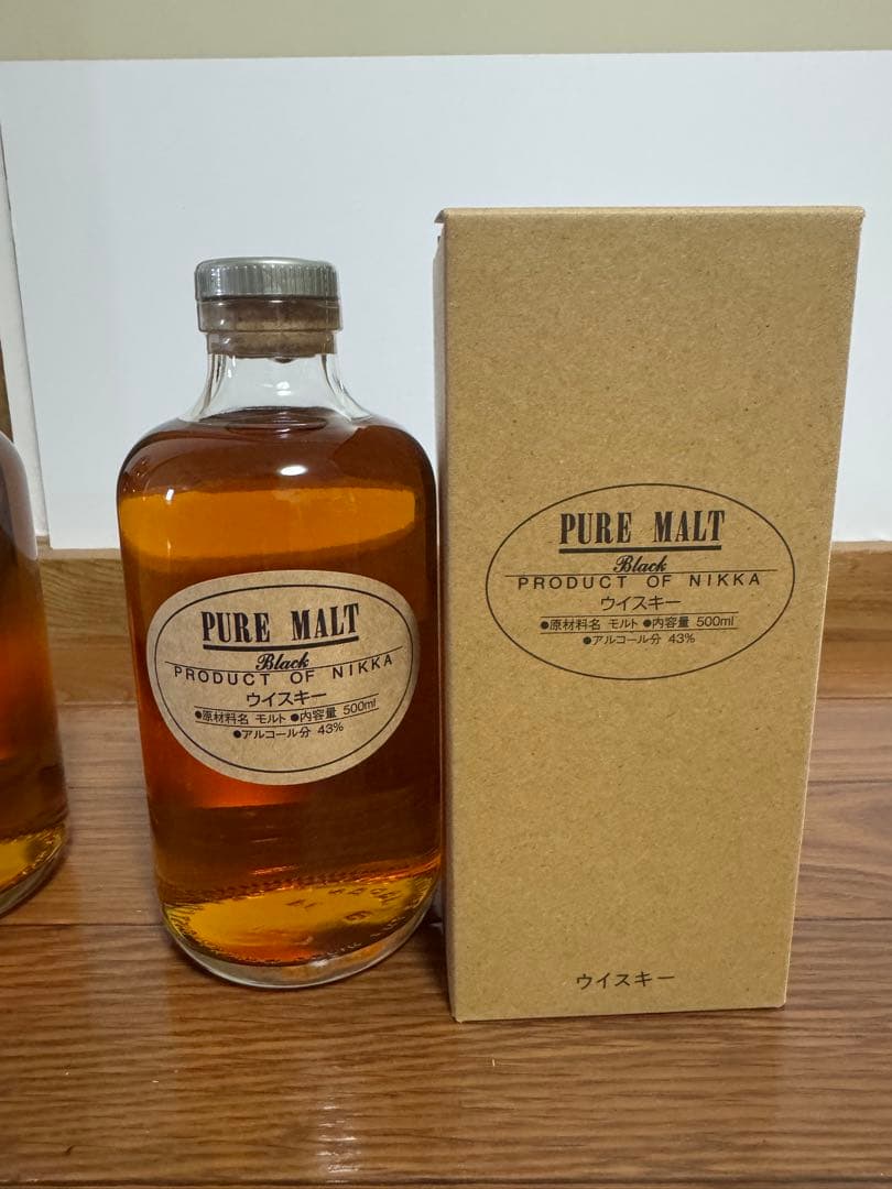 NIKKA PURE MALT ウイスキー ブラック✖️レッド