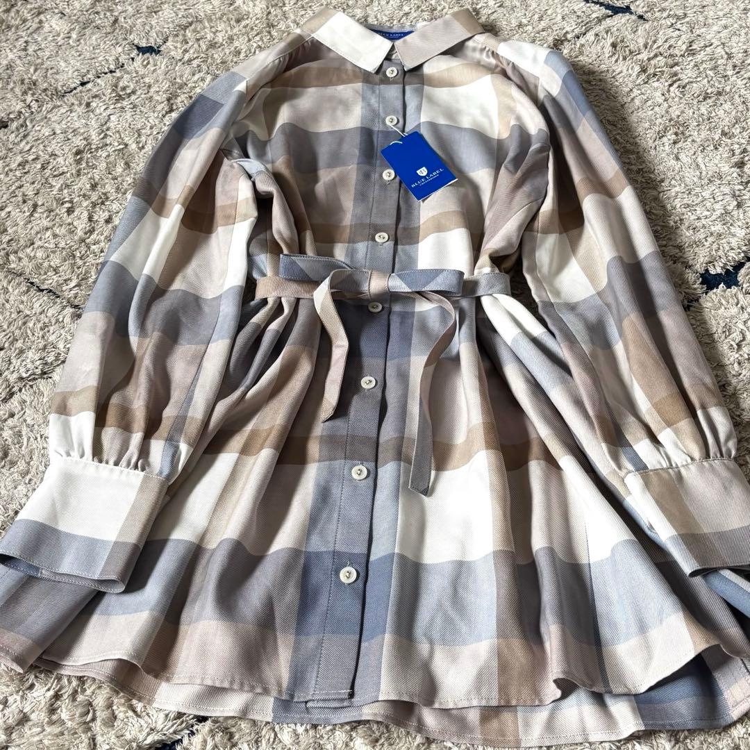 【タグ付き✨】ブルーレーベルクレストブリッジ　3way チュニック　リボン　38