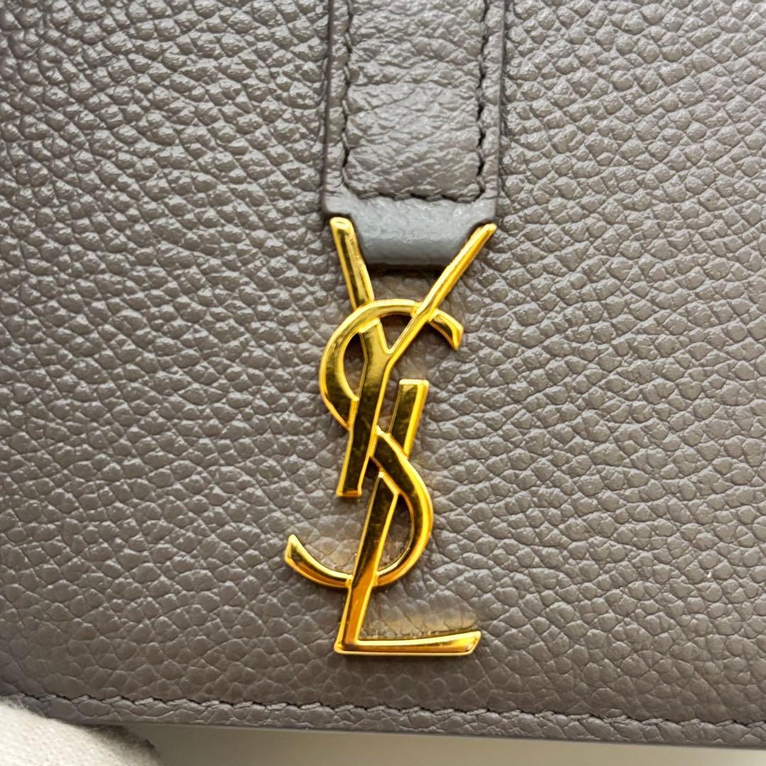 【極美品】サンローラン 名刺入れ カードケース グレー