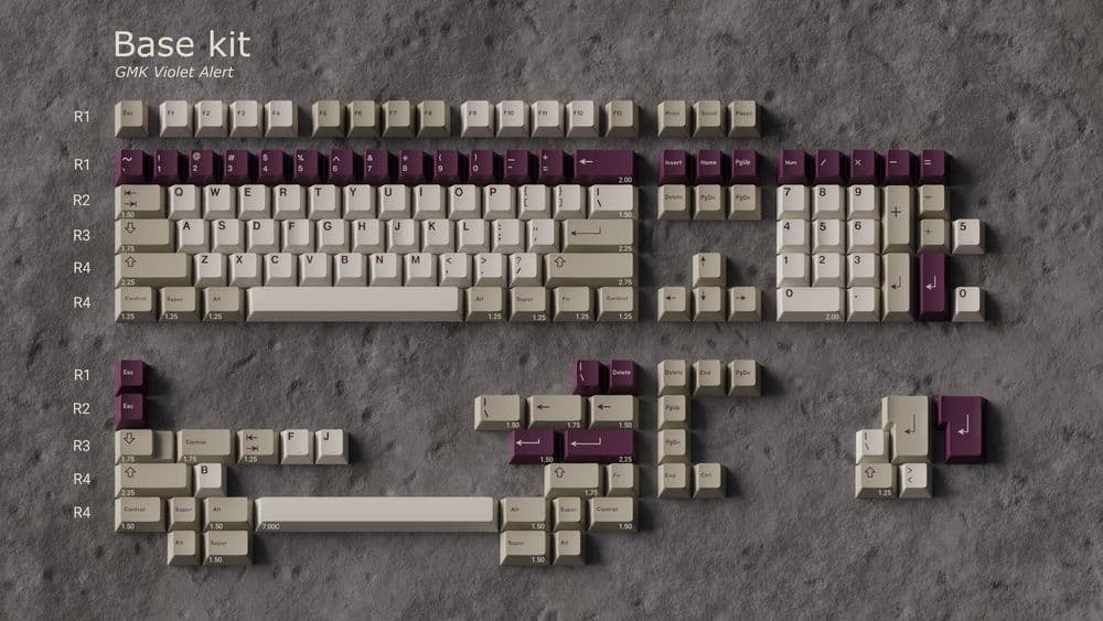 キーボード GMK Violet Alert base+non alert