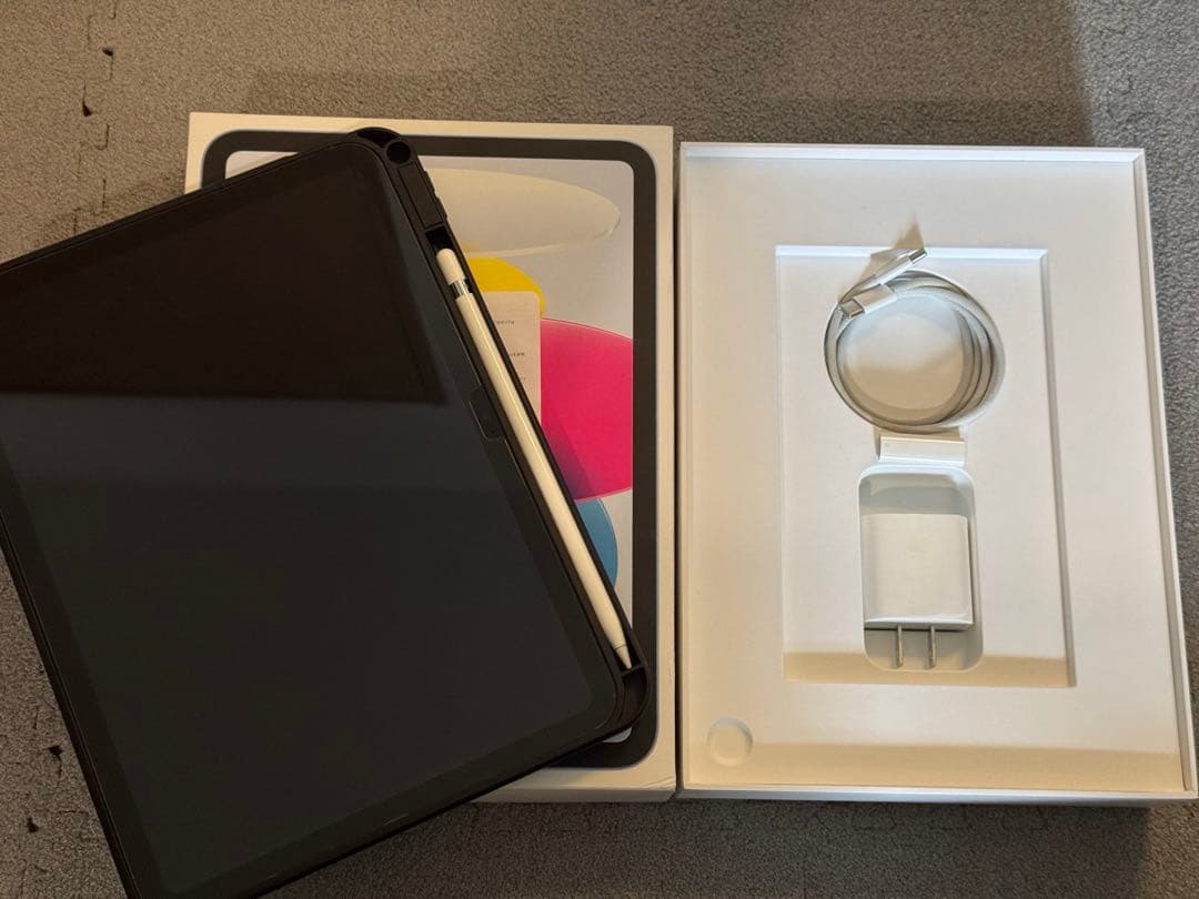 iPad 10世代　64GB Apple Pencil 充電器　ケース付き
