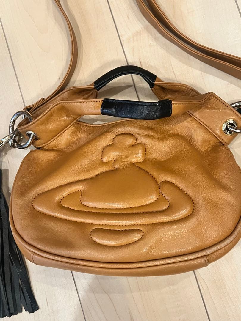 yamamoto　ヴィヴィアン　キャメル レザー バッグ