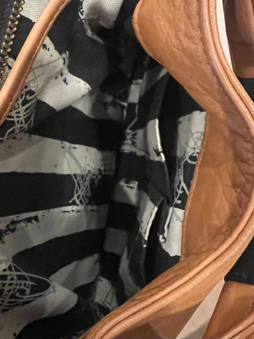 yamamoto　ヴィヴィアン　キャメル レザー バッグ