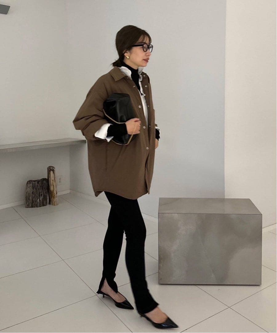 AUTRY ブラウン シャツジャケット M plage