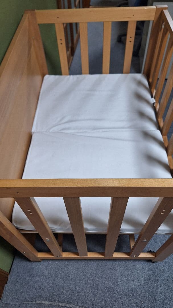 【こまみ】スリーピー 5wayベビーベッド 石崎家具 ベビー敷きふとん付き