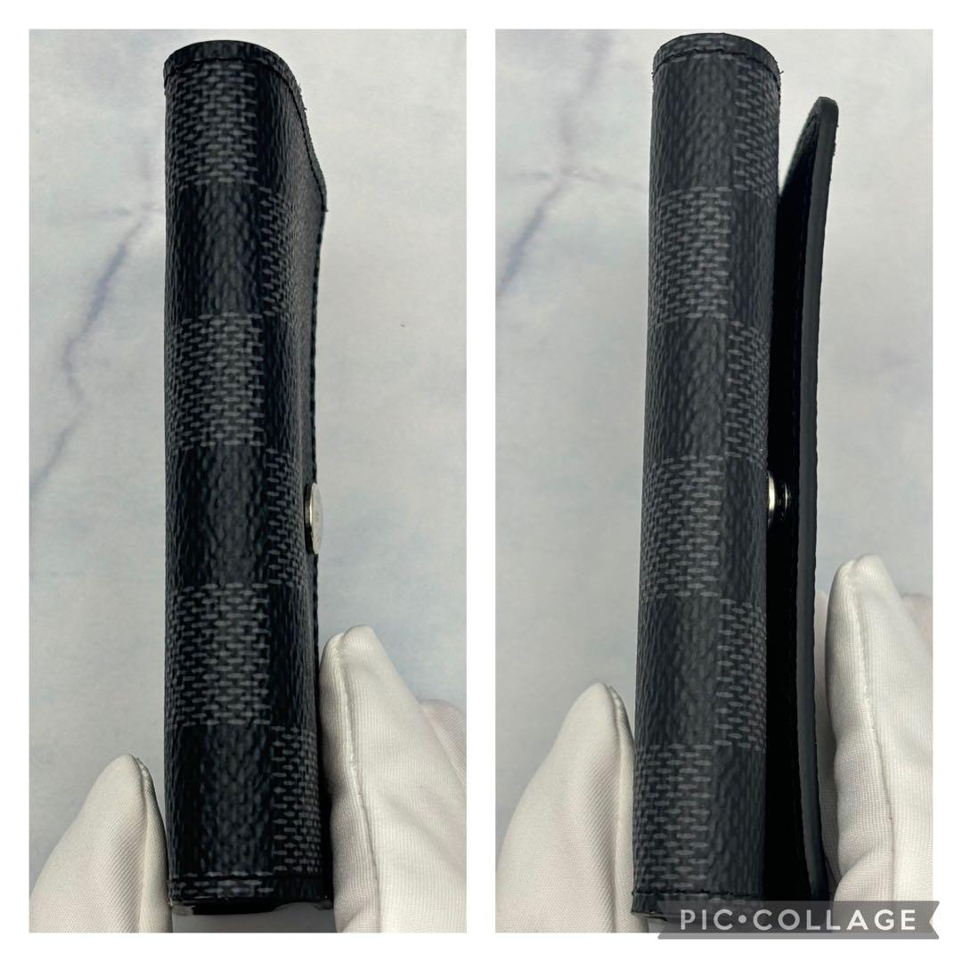 ルイヴィトン ミュルティクレ6 ダミエ グラフィット ICチップ