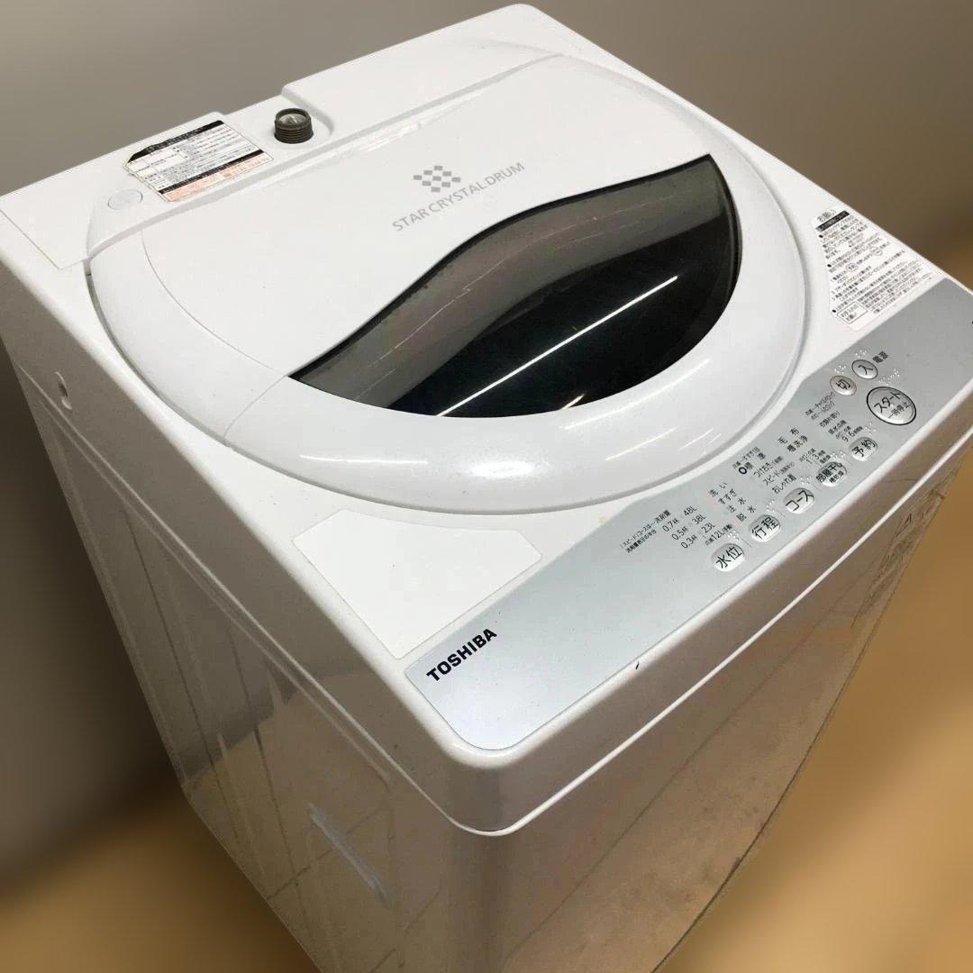 東芝 洗濯機 AW-5G6 5kg 2018年製 一人暮らし　250614-2
