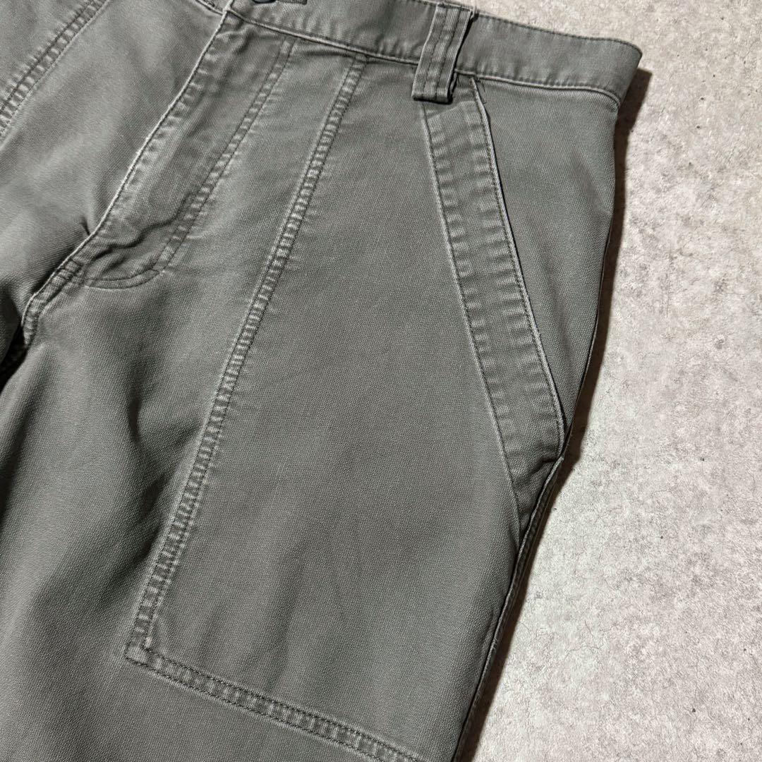 00s エディーバウアー ベイカーパンツ L字ポケット カーキ フェードカラー