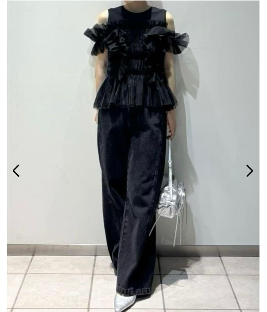 FRAY I.D チュールコンビ2wayトップス