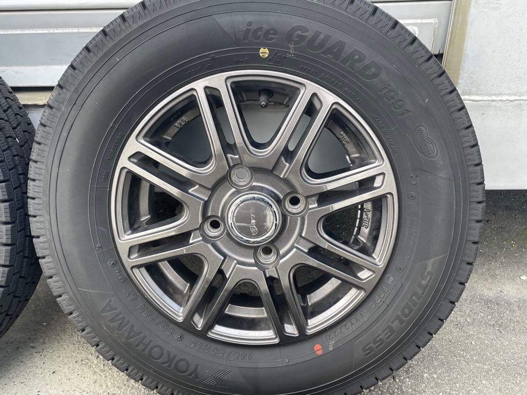 ☆スタッドレスタイヤ　145/80R12 2022年製　4本セット☆