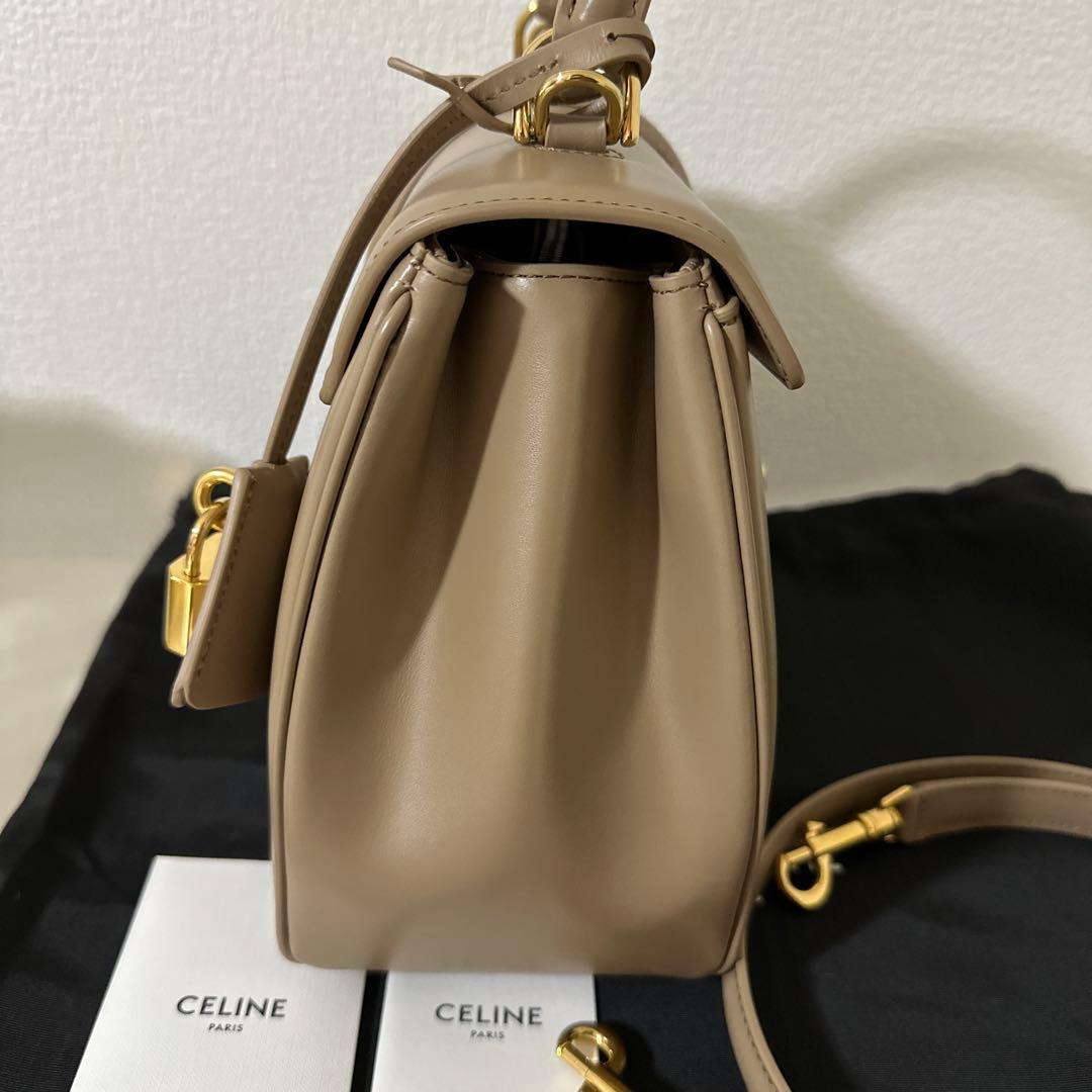 celine スモール　セーズ　バッグ　ベージュ系