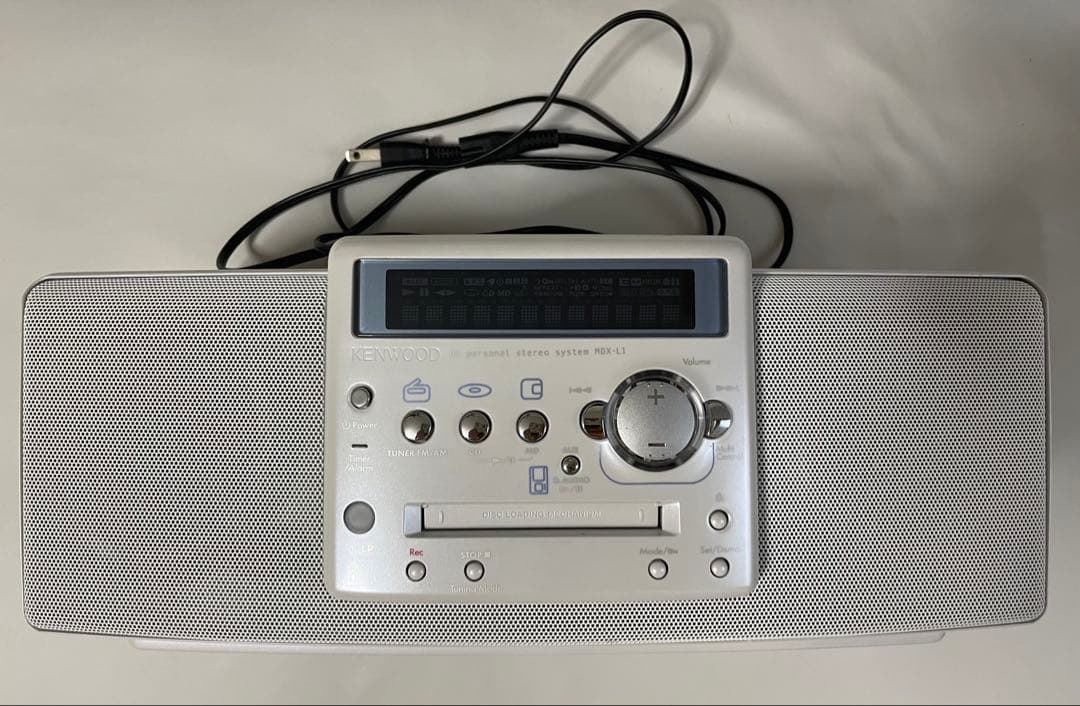 KENWOOD MDX-L1 CD/MD/TUNER コンポ ラジカセ 美品 白