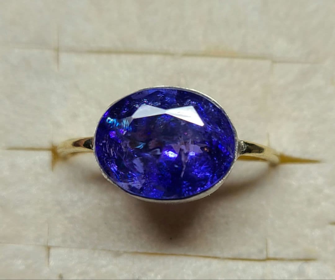 rose_malingレインボーInk入り★タンザニア産タンザナイト★