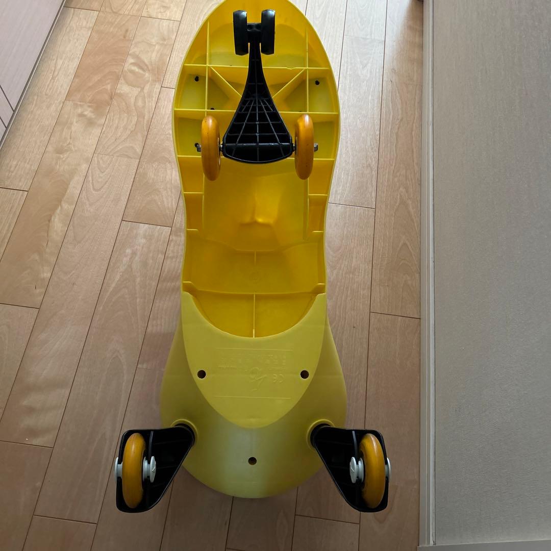 【プラズマカー・ラングスジャパン】黄色 ゴムタイヤ 静音 乗り心地抜群