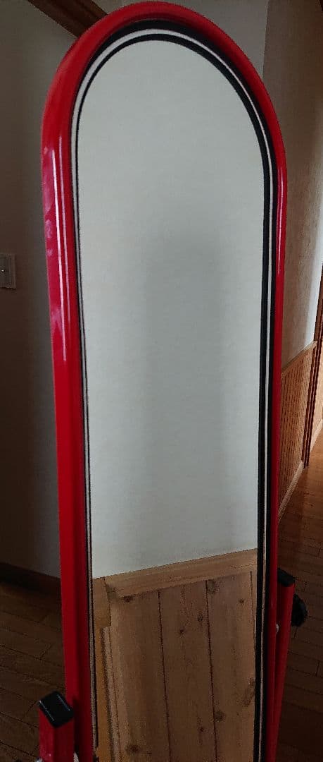 a*4様 80s アイアンフレーム スタンドミラー 姿見レトロポップ　昭和レトロ