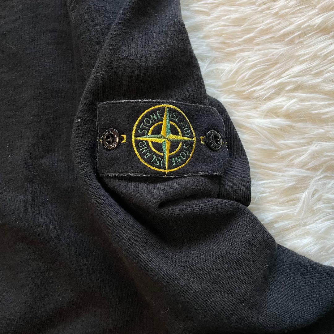 ストーンアイランド stone  スウェット ワッペン M ブラック